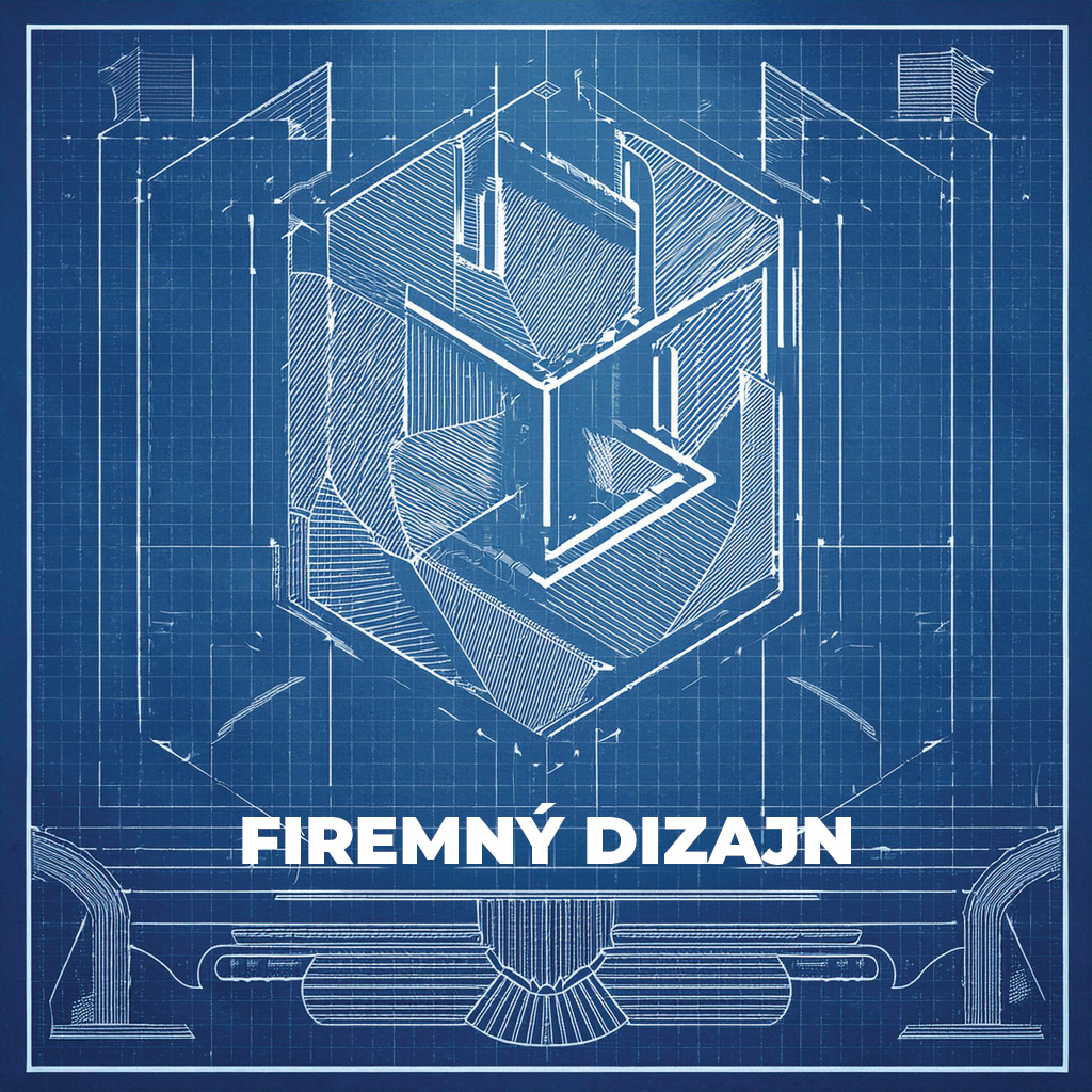 Kreatívny grafický dizajn pre firemnú identitu na modrom pozadí. Efekt blueprint.