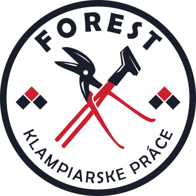 Logo pre firmu, ktorá sa venuje klampiarskym pracam. Logo zobrazuje nástroje pre klampiara.